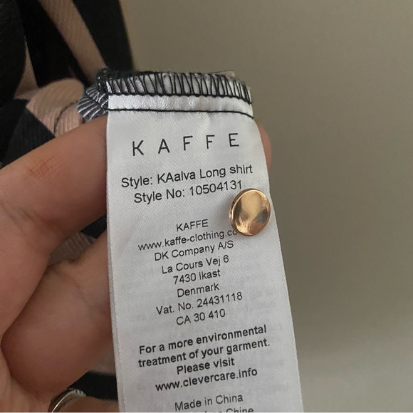 Kaffe long stripe botton down - Picture 6 of 7